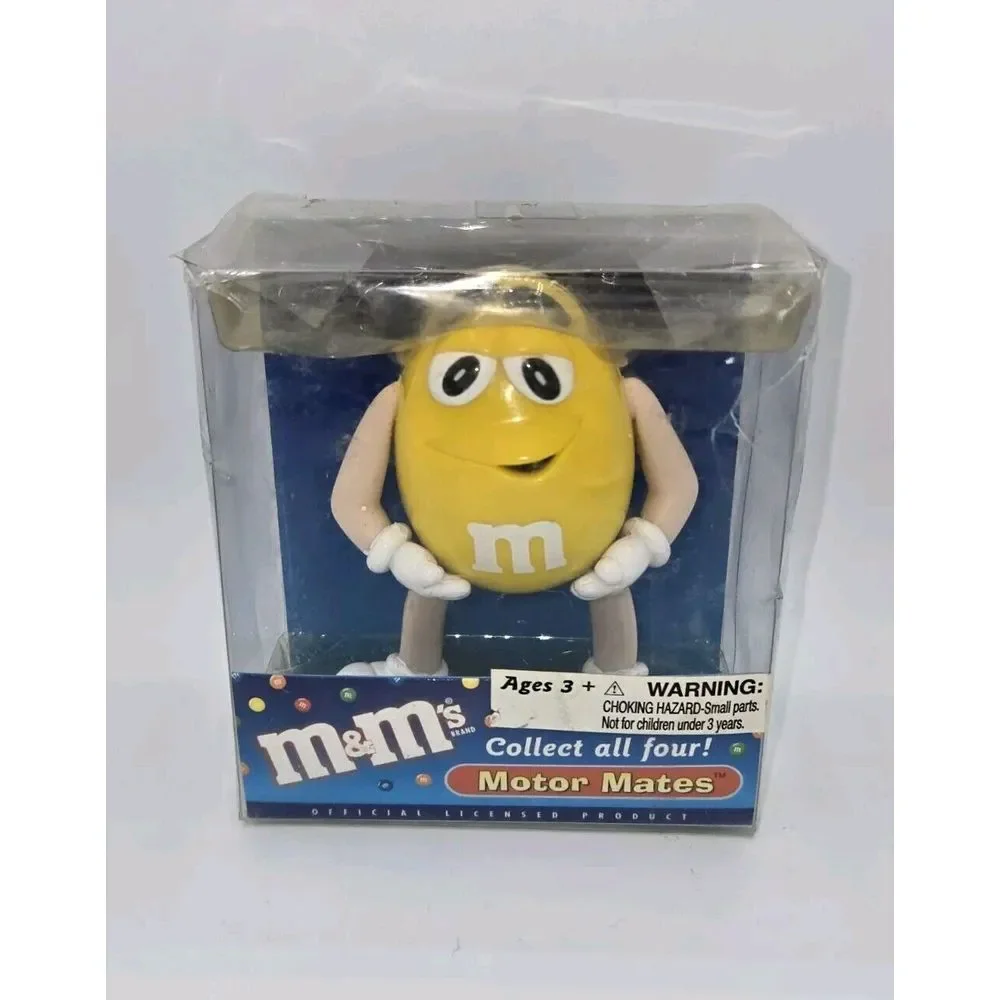 M&Ms Candy Motor Mates Dash or Antennae‎ Ornament Yellow 2003 Official